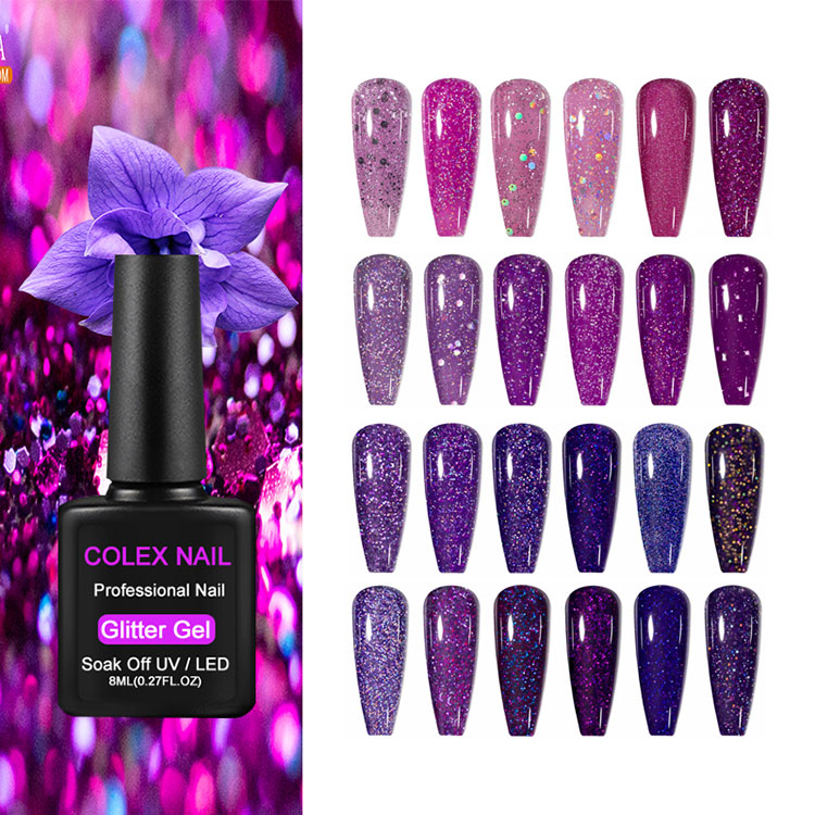 8 ml fioletowy lakier żelowy