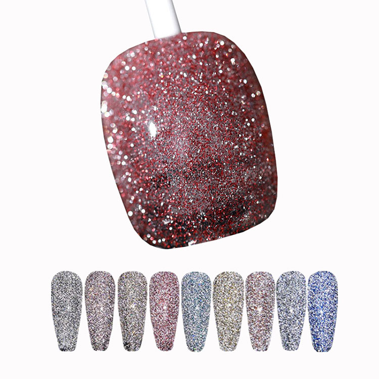 Diamentowy Rainbow Disco Gel Poliska do paznokci