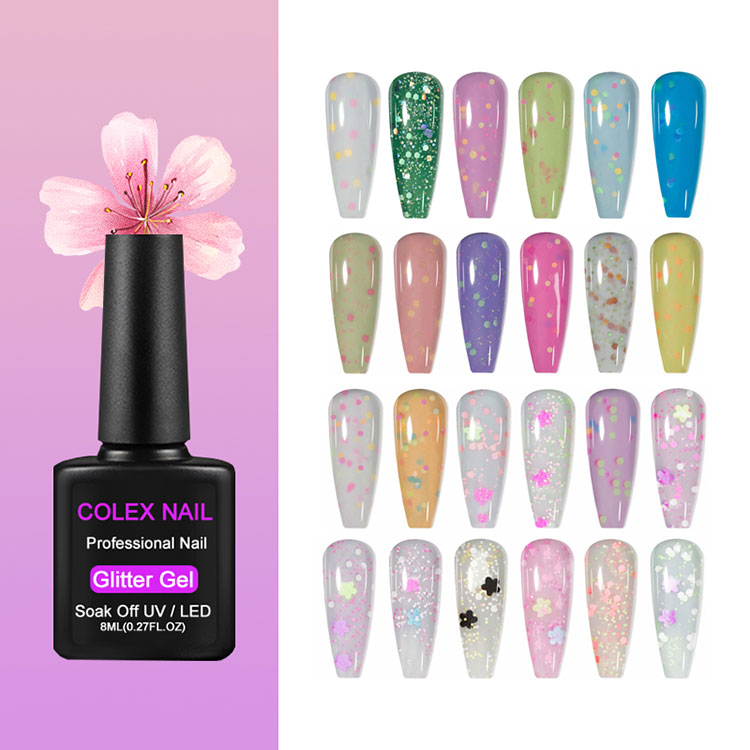 Spring Summer Nail Art Art Glitter Polish
